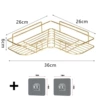 Gold plated + 2 transparent single hooks (kraft paper box)