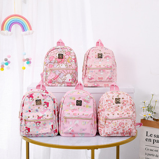 Cartoon pu Meile Gemini Mini Backpack Small Backpack Cartoon Rivet Casual Outgoing Small Schoolbag A