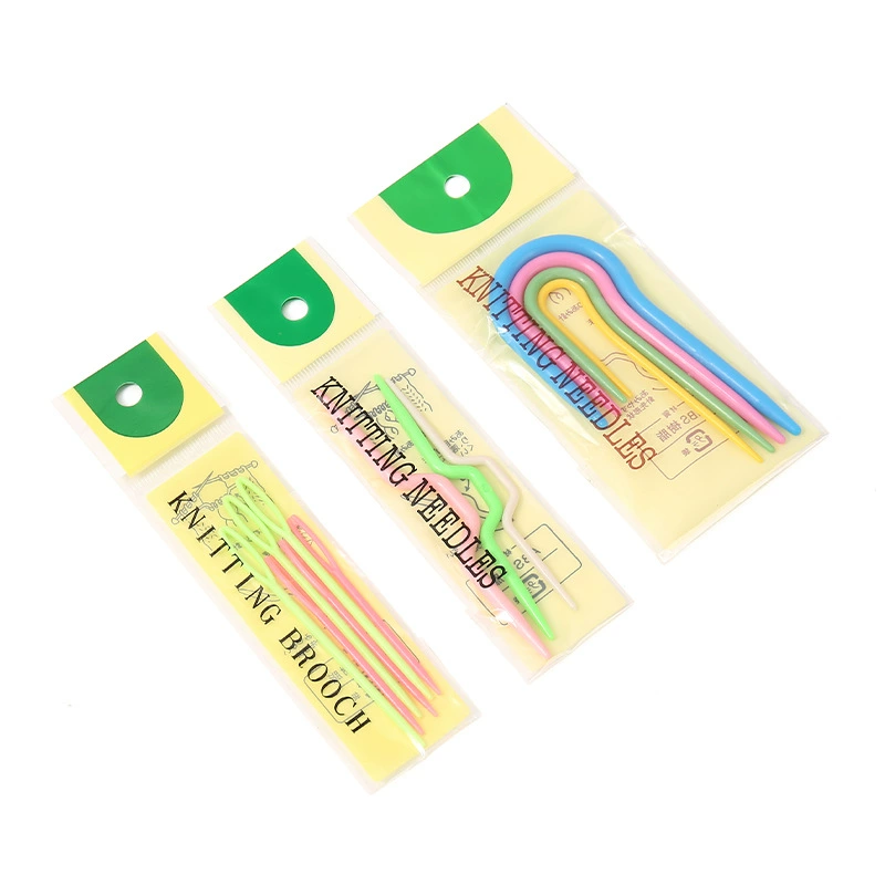 Цветные U-образные изогнутые иглы ручной работы DIY швейные инструменты пластиковые изогнутые иглы для сшивания инструментов