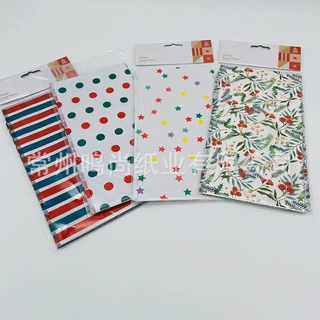 4色-6色 花纹薄页纸 DIY礼品包装纸拷贝纸tissue paper 17g雪梨纸