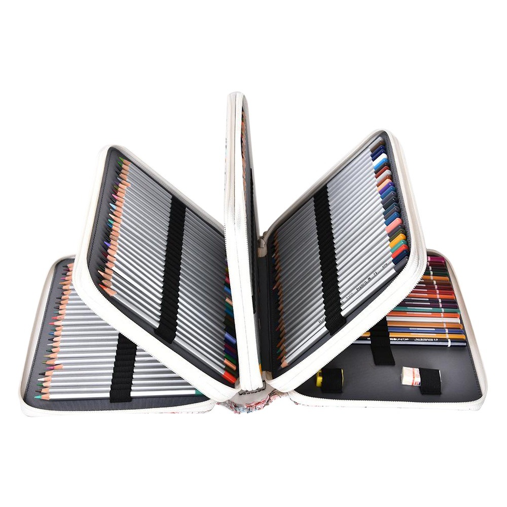 Estuche para lápices de gran capacidad con diseño de cocodrilo, de poliuretano, para estudiantes, con capacidad para 200 bolígrafos, disponible para envíos internacionales.