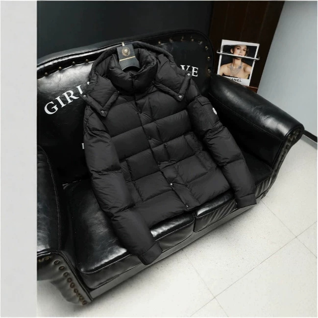 Mengjia Classic Matte Maya Short Parka 90% White Duck down Jacket for Men and Women Mengkourun