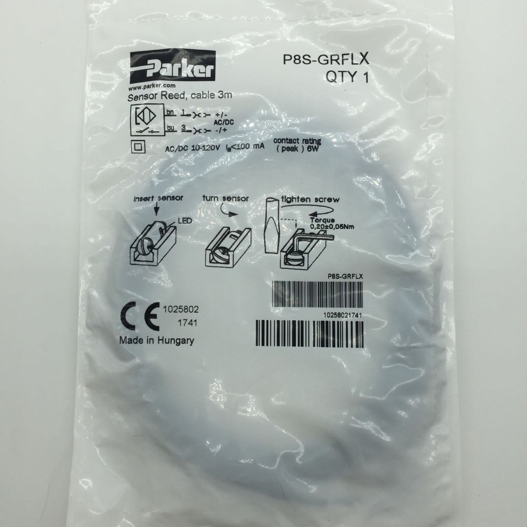 PARKER P8S-GRFLX电子传感器行程开关 油缸气缸附件 派克代理