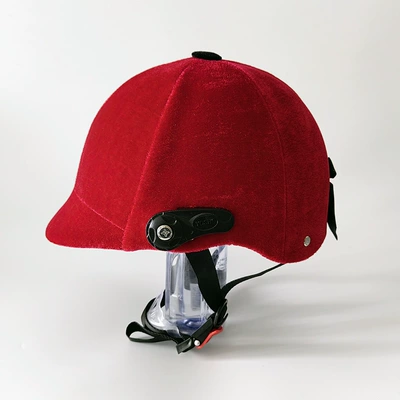 Factory wholesale equestrian helmet knight horse Motorcycle Safety Supplies - red-summer-helmet-bow-without-mirror-top