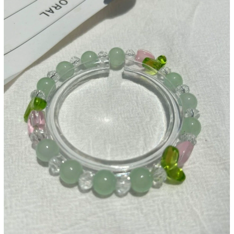 Jingdezhen ceramic bead bracelet, handmade, elastic, gift boxed (OPP)