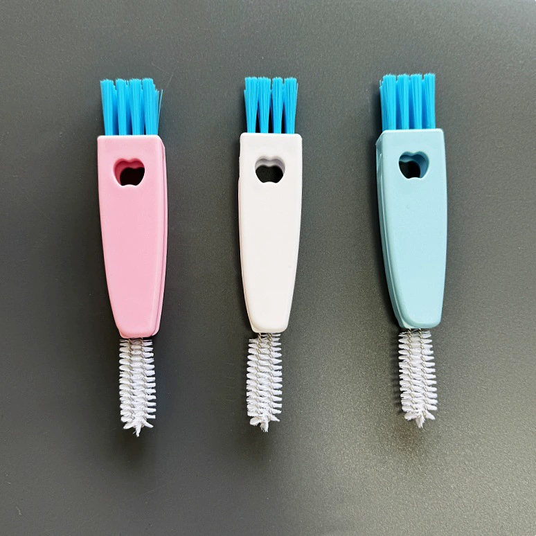 Многофункциональная чистящая щетка для чистки крышек чашек «три в одном», японская щетка для чистки бутылок с резиновым кольцом, щетка для чистки зазоров в крышке термоса