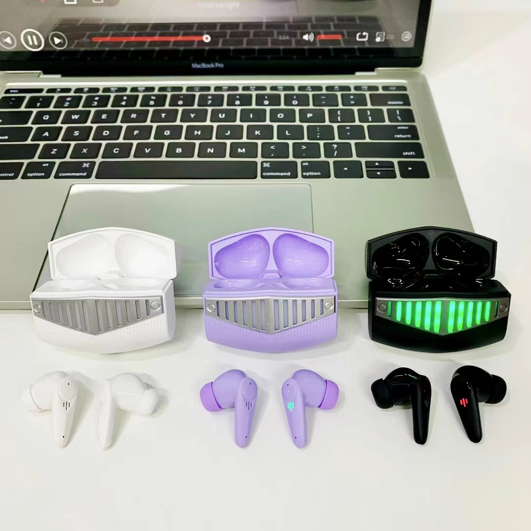 Modelo privado transfronterizo auriculares Bluetooth inalámbricos tecnología negra 5.3 juegos estéreo LED tws auriculares Bluetooth