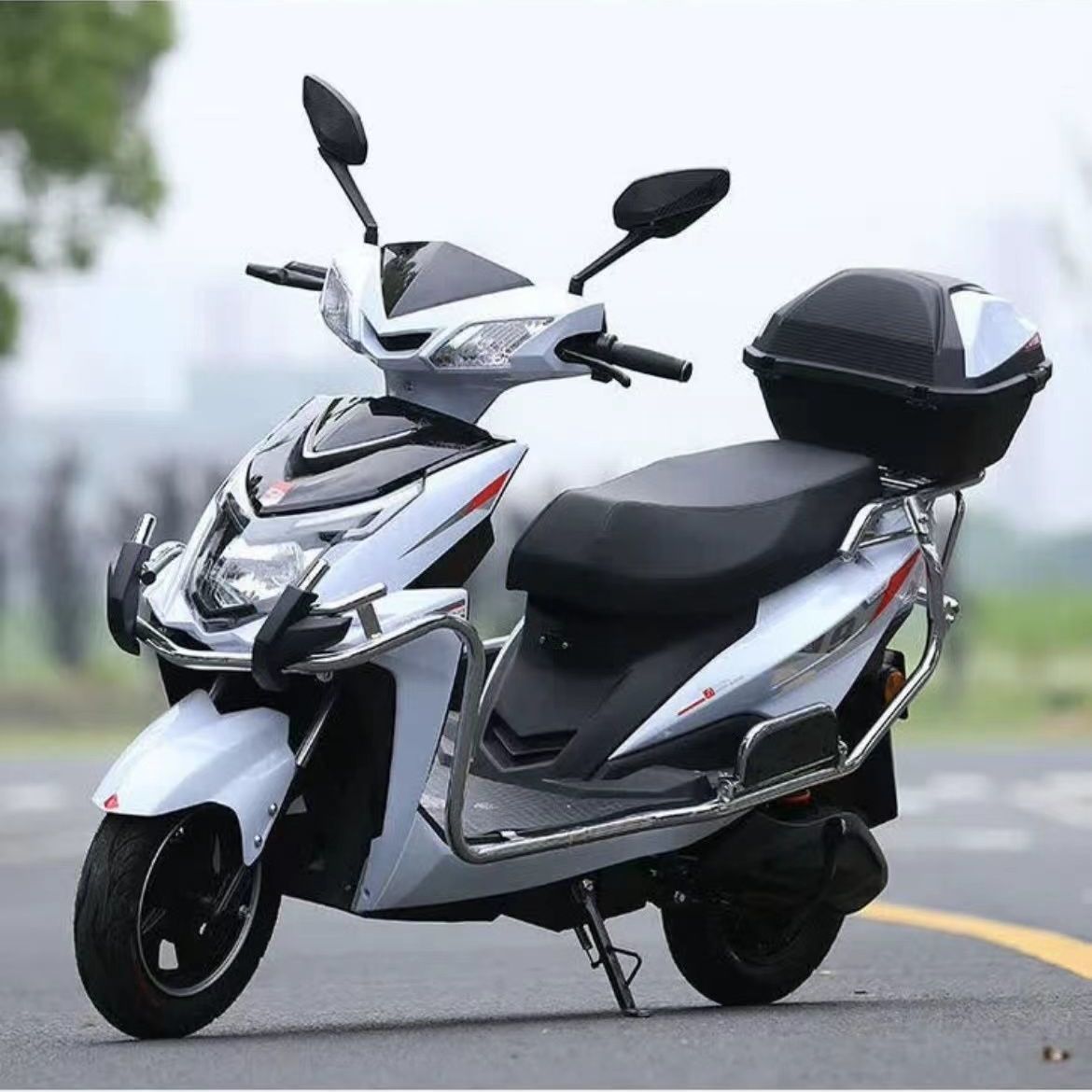 新款96V战神电动车72V大功率两轮踏板电瓶车山区爬坡王电动摩托车