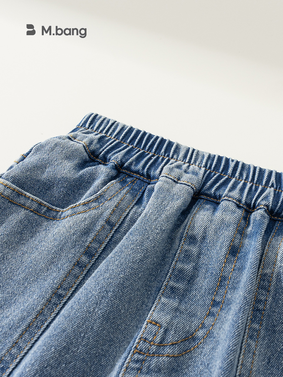 Ropa para niños Youbao, pantalones para niñas, pantalones largos para niños medianos y grandes, pantalones acampanados versátiles, vaqueros informales para niñas, primavera y otoño, nuevo estilo image 4