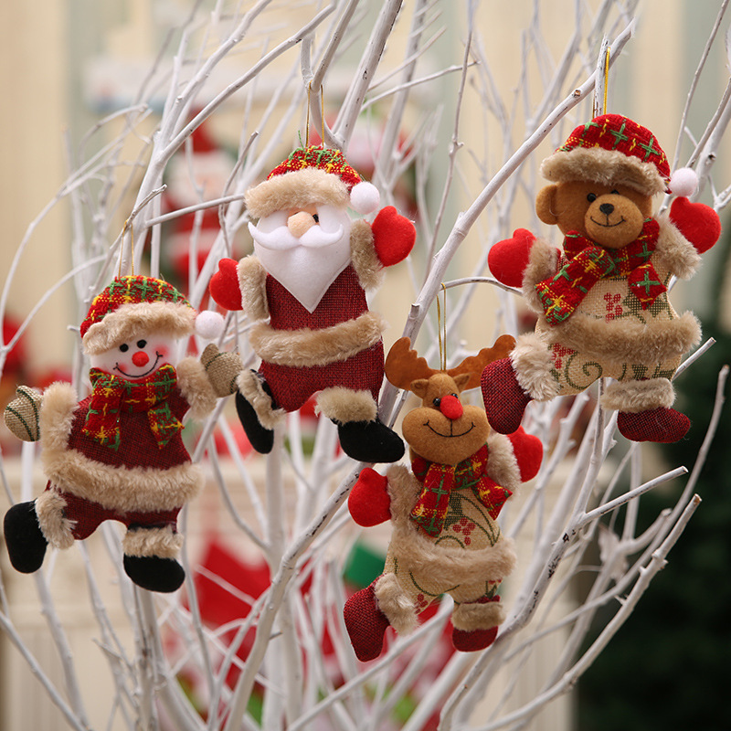 クリスマスクリスマスツリー部品クリスマス人形ダンス老人雪だるま鹿熊布人形ペンダントプレゼント|undefined