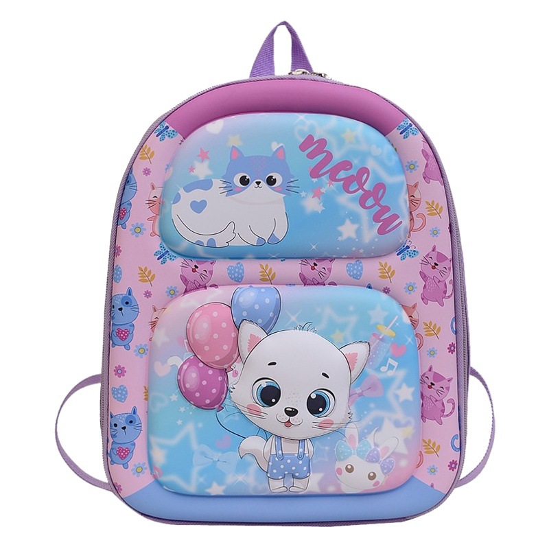 Mochilas Escolares Infantiles, Bolsas de Jardín de Infancia, Mochilas Escolares de Gran Capacidad con Dibujos Animados Tridimensionales, Versión Coreana para Estudiantes de Primaria, Venta al por Mayor para Comercio Exterior