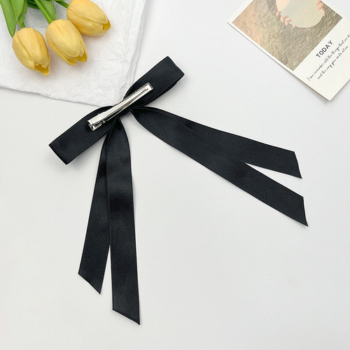 Korean Double Butterfly Bow Clip for Women, Ballet Girl Side Clip, Back of Head Top Clip, Simple and Versatile Hair Accessory