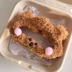 秋のファッション2024新しいミルクの呼び出し毛がふわふわしてかわいいヘアピンのぬいぐるみ豚の趣味のヘアピンの髪飾り
