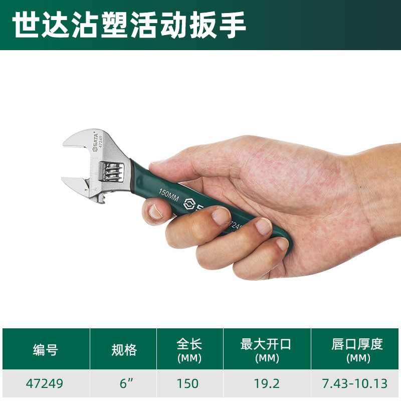 世達活動レンチ工業級活口レンチ8/10/12インチ大開口活絡板手活レンチ工具|undefined