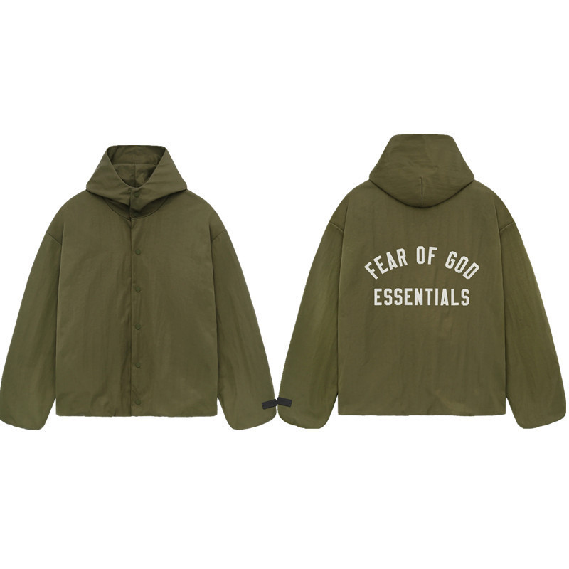 FOG FEAR OF GOD トレンディなベルベットのダブルレタープリントラウンドネックスウェットシャツカジュアルメンズとレディーススウェットシャツ|undefined