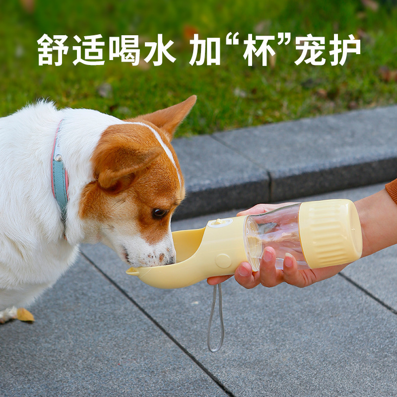 Taza de agua portátil para perros, bebida de agua para mascotas, alimento para perros al aire libre, bebida de agua para bebidas