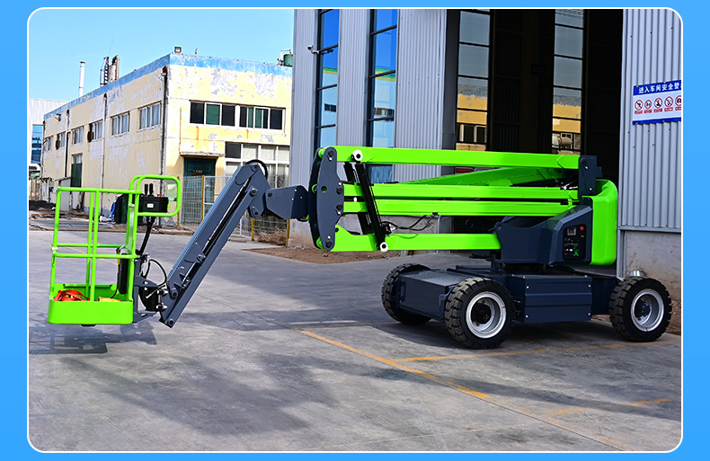 Self-Propelled Curved Arm Vehicle 360-Degree Rotating Lifting Platform Aerial Work Vehicle Mobile Self-Propelled Curved Arm Lift