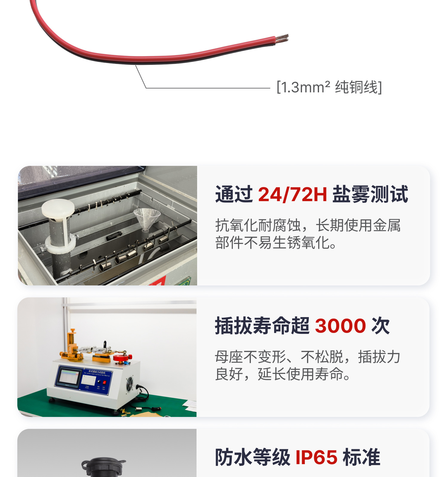 Car and Motorcycle Modified High-Power Cigarette Lighter Pure Copper Socket for Energy Storage Ip65 Waterproof Cigarette Lighter Female Socket