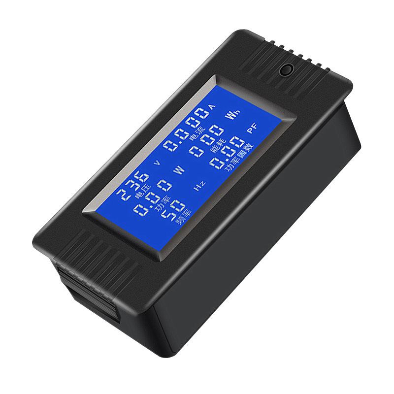 110V220V AC 디지털 디스플레이 다기능 전력 모니터 전력 에너지 역률 측정 5A/10A/100A
