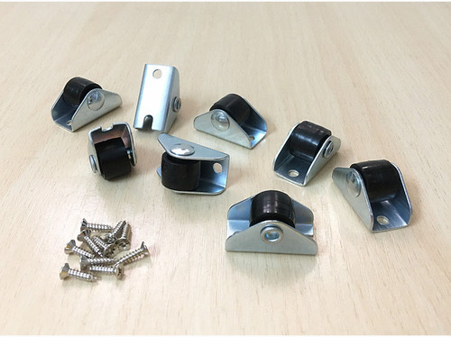 Thickened 0.5 inches 1 inch small nylon casters furniture bookshelf bed cabinet drawer micro wheels low height directional rolling casters