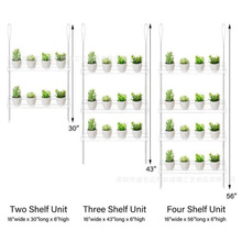 室内多层悬挂式花盆架浮动搁板透明亚克力挂窗植物架展示壁挂架