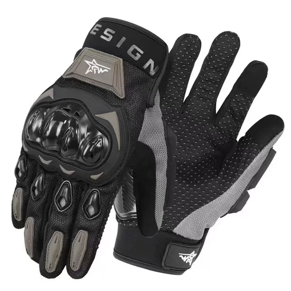 Motorcycle drop-resistant anti-collision gloves men's and women's summer spring and autumn Four Seasons universal touch screen off-road Knight motorcycle