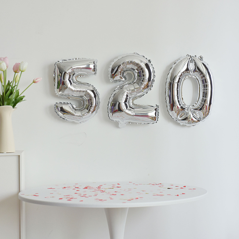 Decorazioni per la camera da letto per San Valentino, proposte d'amore, esposizioni di palloncini per il Festival Qixi 520, attività nei centri commerciali, articoli per feste unisex._voghion.com