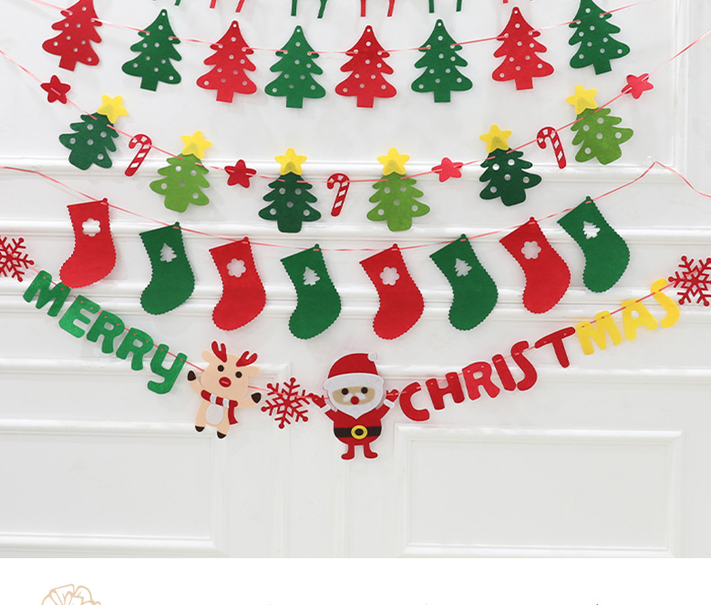 Christmas Christmas Tree Deer Nonwoven Party Flag display picture 2