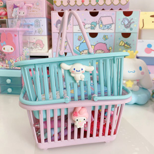 Cute handheld stationery, table storage basket, storage box for students