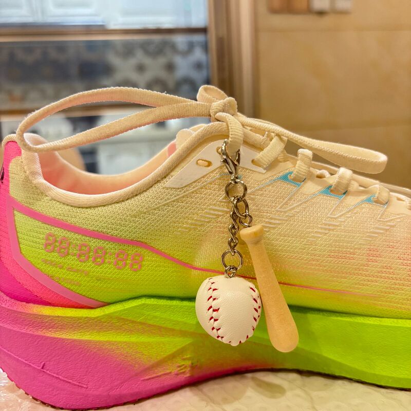 Cross-Border Mini Baseball Crayfish Keychain Pendant Casual Sports Shoes Fashion Craft Gift Accessories