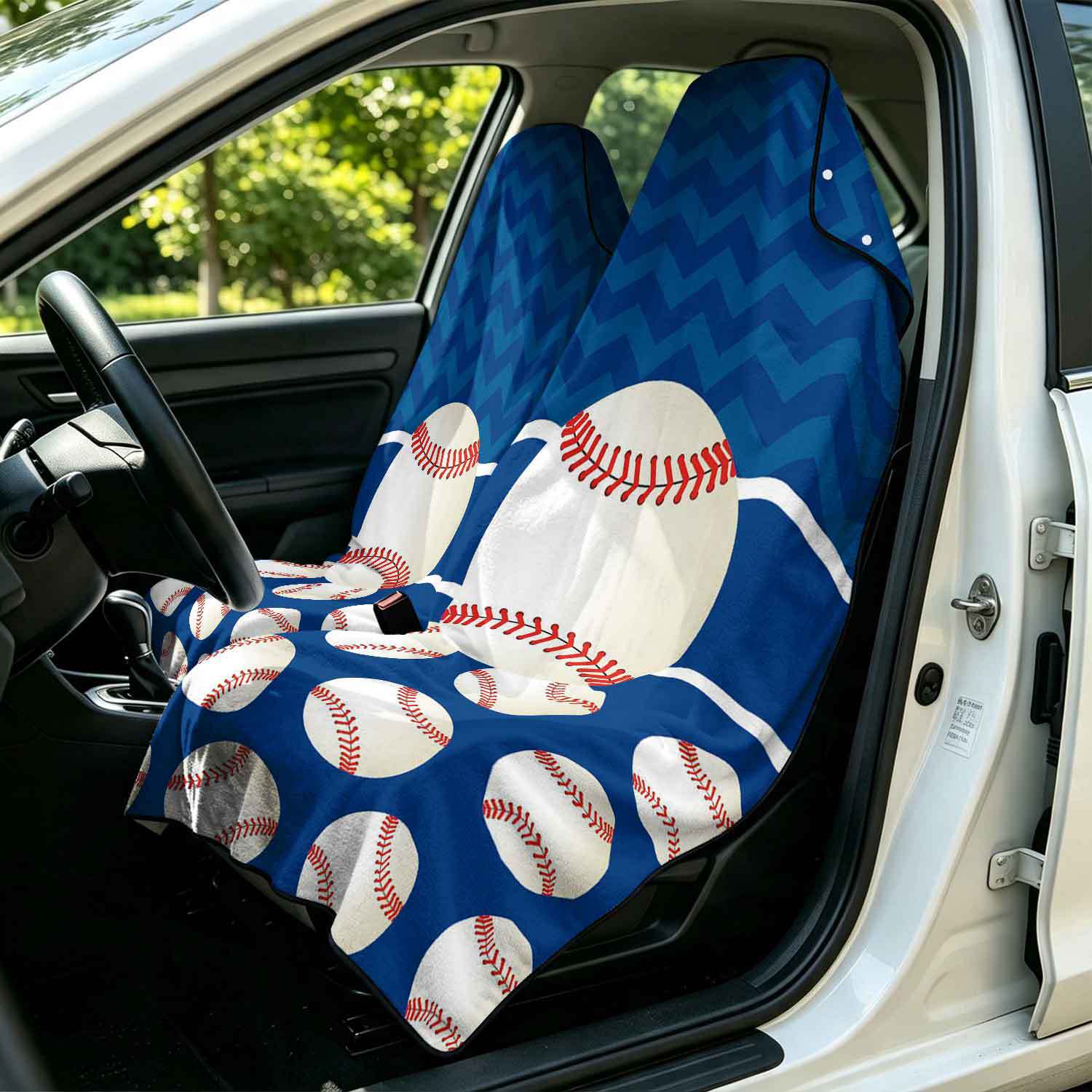 2-piece dual-use car seat cover, ultra-fine fiber, can be used as a beach towel, printed car protective seat cover 13