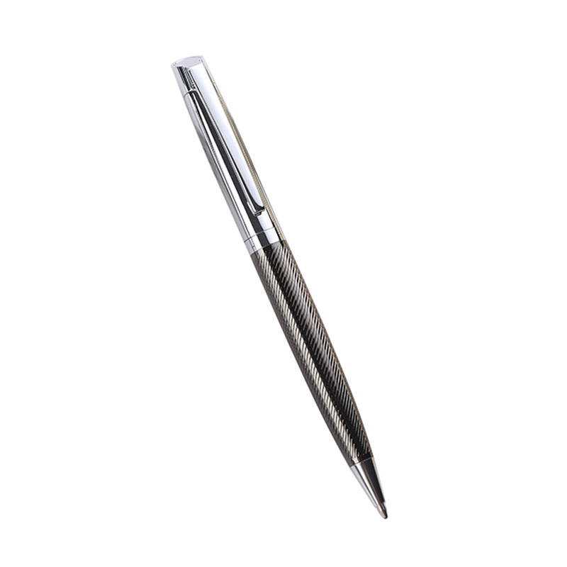 En stock pluma de impresión pluma de regalo de negocios de alta calidad de metal pluma tallada mate metal bolígrafo letras logo