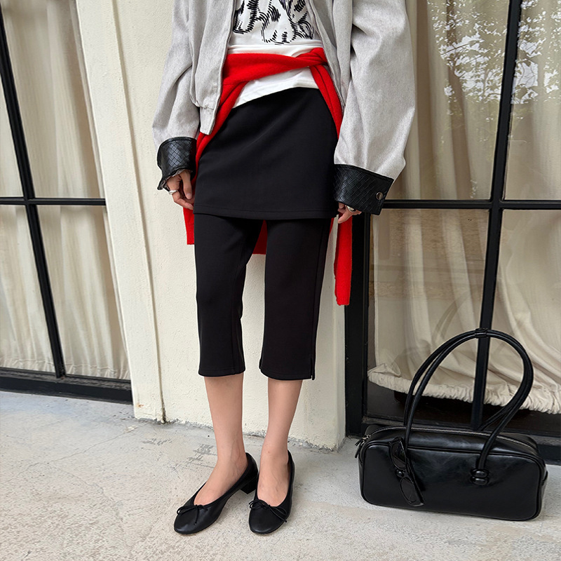 "9.14 Autumn New Arrivals" MMFISH Capri Pants with Side Slits, American-Style Cycling Pants 26K690 "9.14 Autumn New Arrivals" MMFISH Capri Pants with Side Slits, American-Style Cycling Pants 26K690