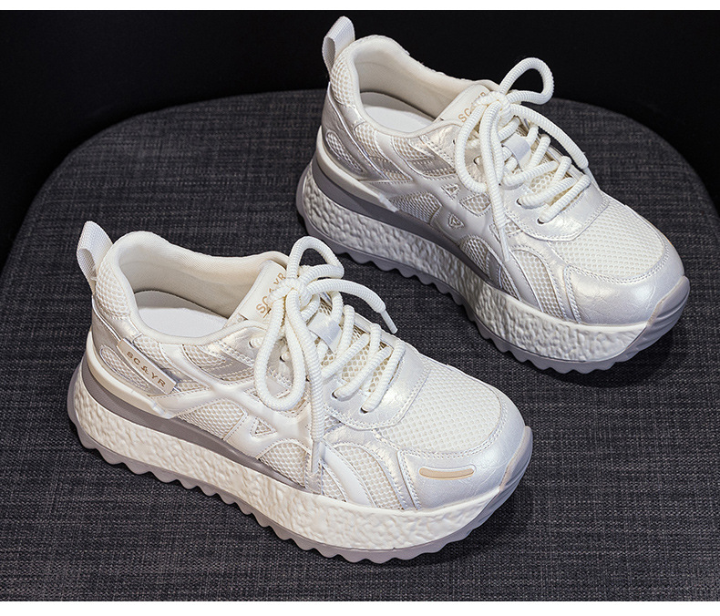 Giày sneaker nữ đế dày chunky phong cách thể thao thời trang mới thu 2026 — M2878 đen, M 2878m màu, M2878 màu đỏ, M2878 màu xanh lá cây chi tiết 32