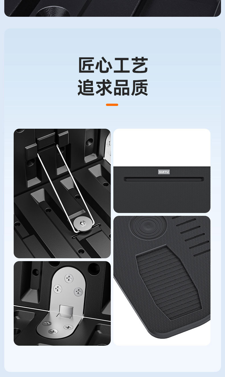 New Car-Mounted Small Folding Table, Rear Seat Computer Desk, Multifunctional In-Car Steering Wheel Table