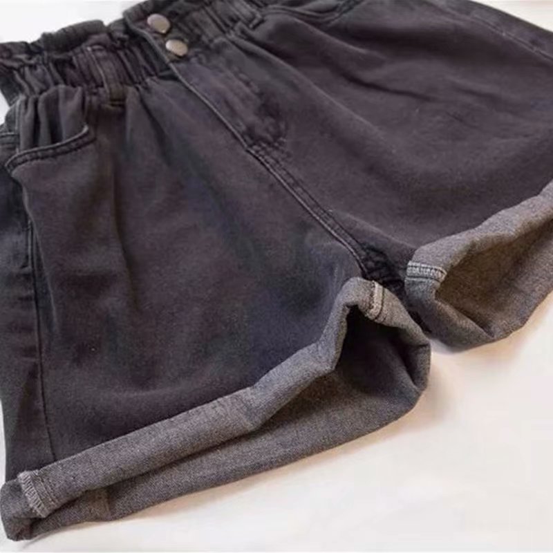 Women's Clothing New Separated Flower Denim Shorts Women Sweet High Waist All Match Jeans Wide Leg Pants_mkmklike.com