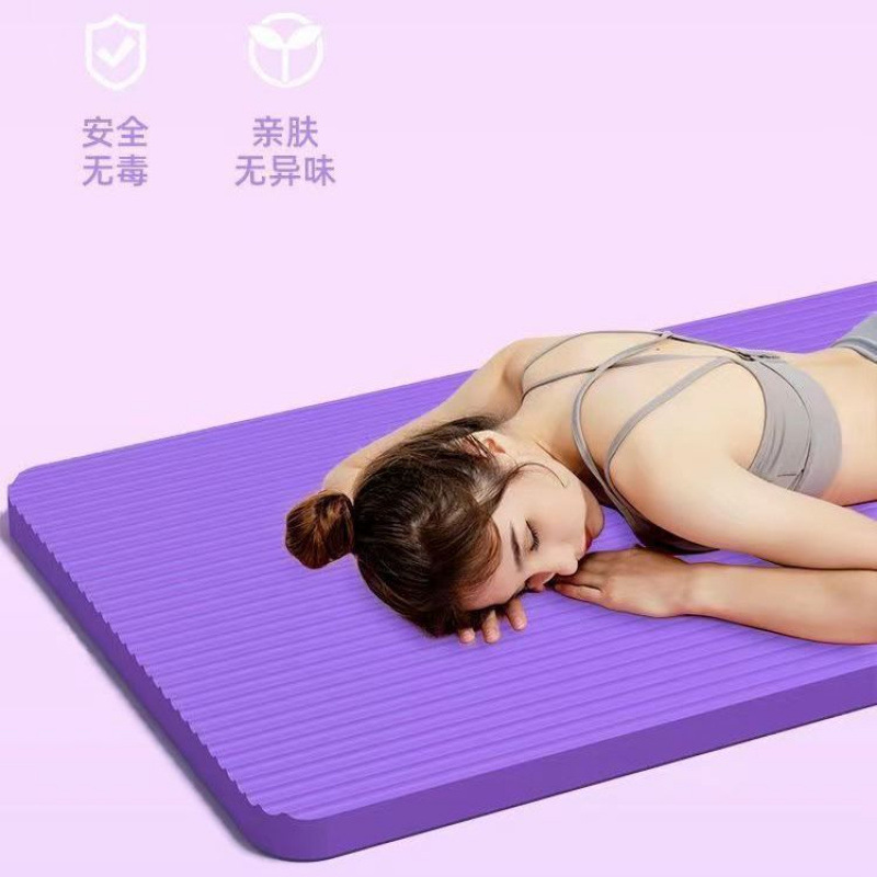 Alfombra de yoga, esterilla de acondicionamiento para hombres, esterilla de acústico, amortiguación y antideslizante, sin olor