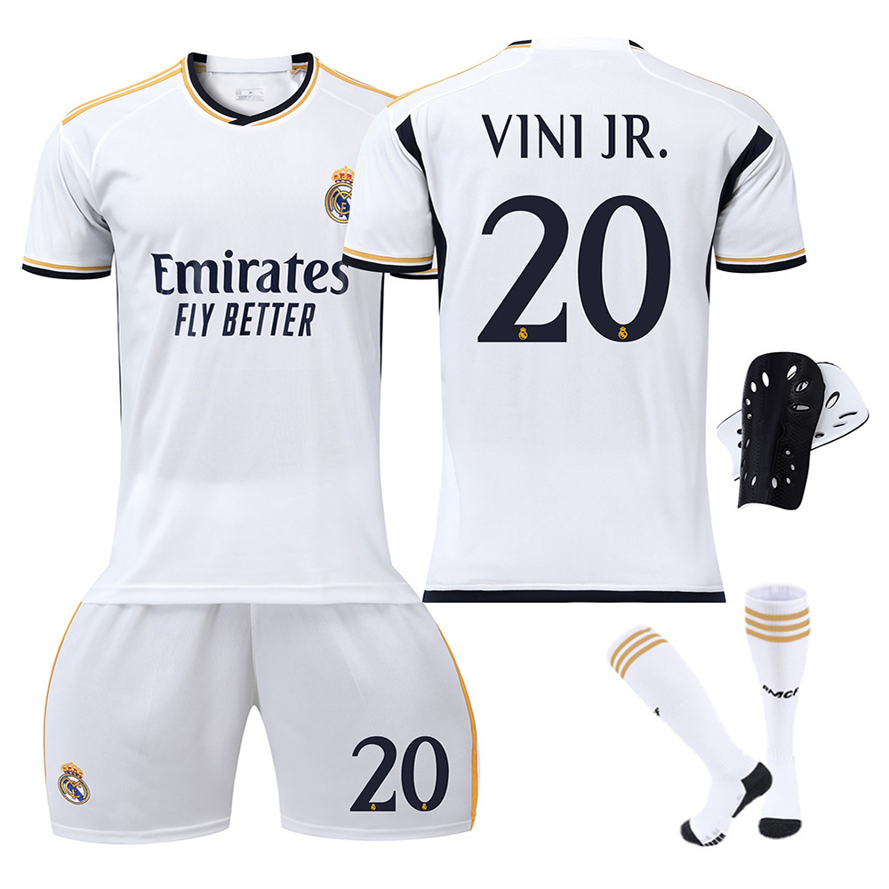 2324 Camiseta de fútbol del Real Madrid No. 7 Vinicius 5 Camiseta Belingham Mbappé 10 Modric Cross-border