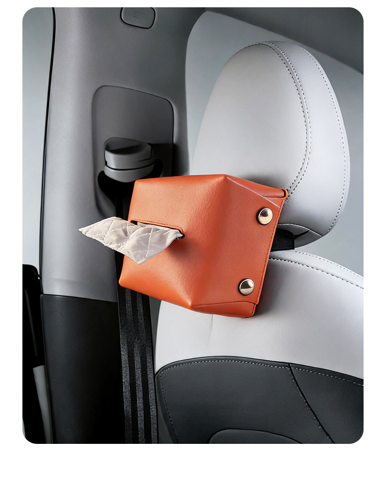 Car Tissue Box, In-Car Tissue Holder, Hanging Type, Thick Tissue Bag