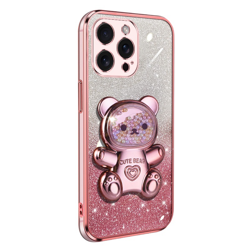 虹糖全メッキ携帯ケーススタンドストレッチ折り畳みデスクトップ横縦両用スタンド女子かわいいスタンド潮