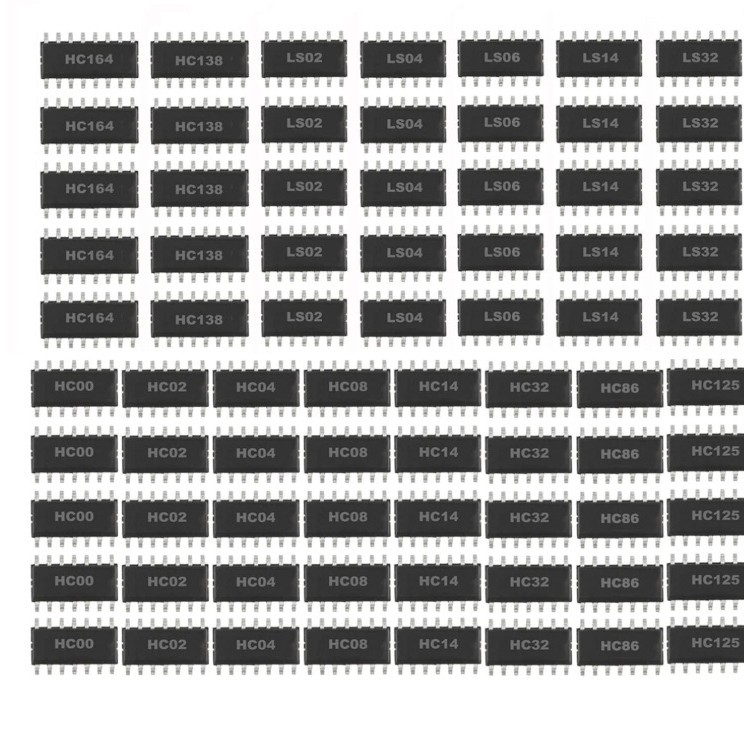75-chip IC chip combination kit 74HCxx series logic gate integrated circuit SOP74HC00-32