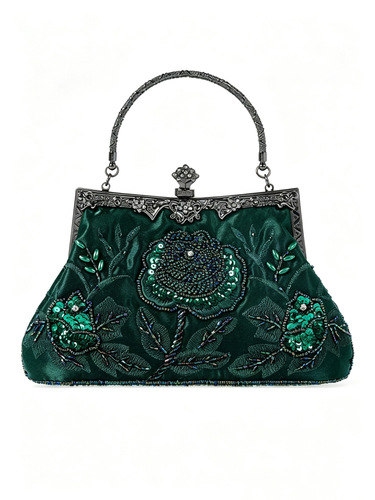 Amazon Temu TK hot wholesale cross-border hot sales retro beaded embroidery bags exquisite beaded bags cheongsam bags dinner bags