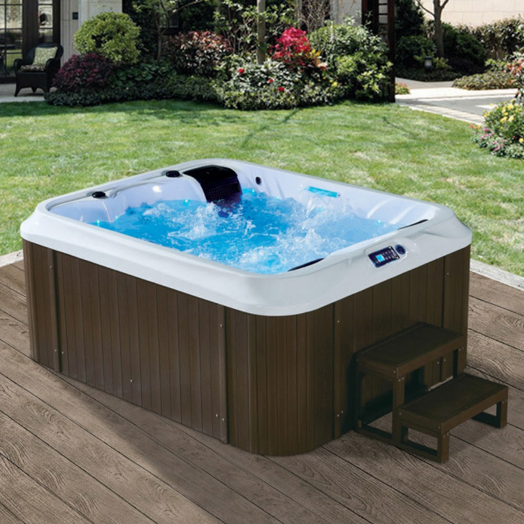Gran piscina al aire libre bañera acrílica jucazzi independiente masaje de hidromasaje piscina spa piscina 5 personas piscina spa
