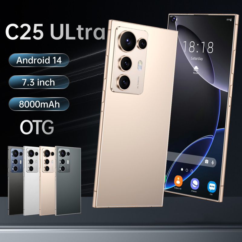 C25Ultra Cross-Border Android 12 Smartphone 7.3inch High-Definition Large Screen 3+32 Foreign Trade 4g Mobile Phone Factory C25Ultra Cross-Border Android 12 Smartphone 7.3inch High-Definition Large Screen 3+32 Foreign Trade 4g Mobile Phone Factory