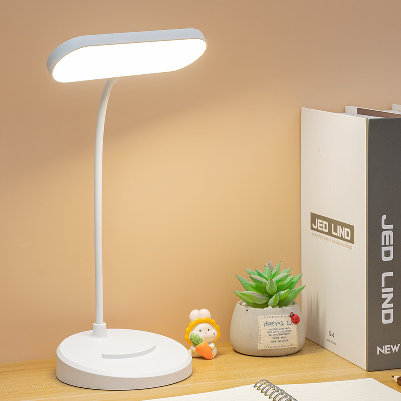 Desk Lamp for Studying, Eye Protection, Homework, Plug-In Charging, Study Dormitory Bedside, High-End Bedroom Stall