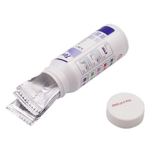 Spring Water Pool 5-in-1 Test Strips - Residual Chlorine, pH, Alkalinity, and Hardness Tester - 1 Bottle (50 Test Strips)