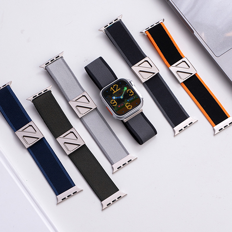 Apple Watch ストラップ Apple Watch ナイロン織り Z 字型磁気バックル Huawei GT4/5 時計ストラップ 22mm に適しています。|undefined