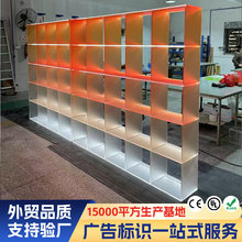 外贸独立柱透明展示架可拆解组装商用商品透明亚克力展示柜制作