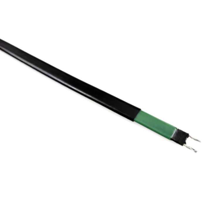 Low-temperature self-regulating heating cable for snow melting and drainage, with a heat output of 20W/m
