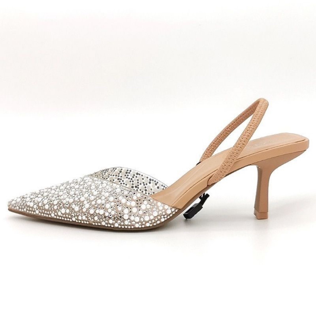 New year's women's shoes with pearl embellishments, fairy style dew heels, princess elegant temperament, etiquette, high heels for women